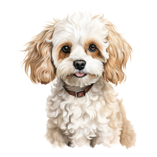 Cute Cavapoos Fabric Panel 54