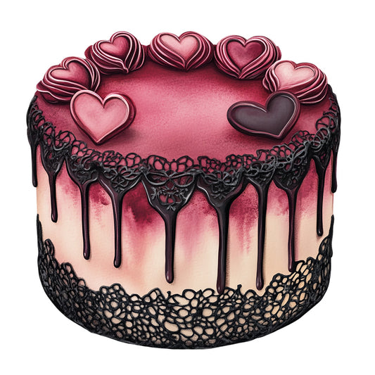 Dark Romance Fabric Panel 39