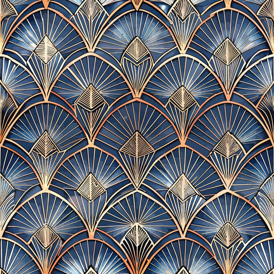 Art Deco Pattern 40 Quilting Cotton Fabric