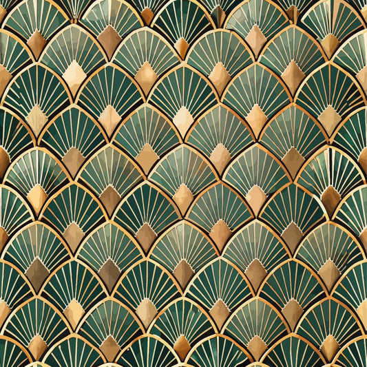 Art Deco Pattern 11 Quilting Cotton Fabric