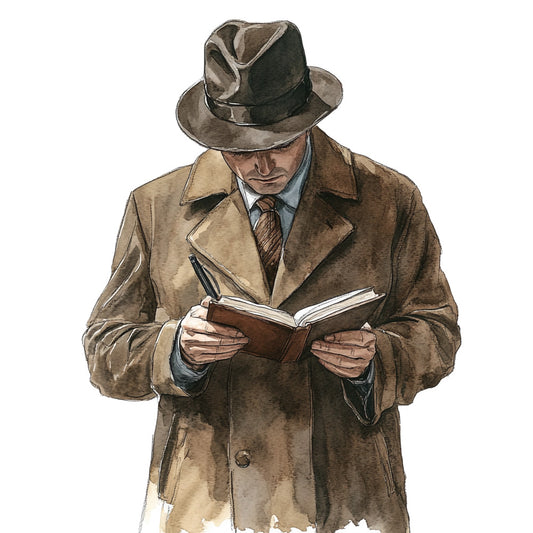 Murder Mystery Fabric Panel 8