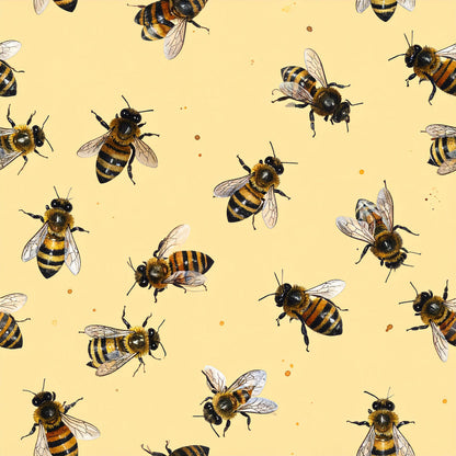 Golden Hive Meadow Pattern 9 Minky Fabric