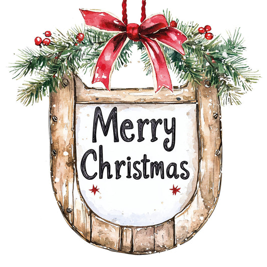 Cowboy Christmas Fabric Panel 31