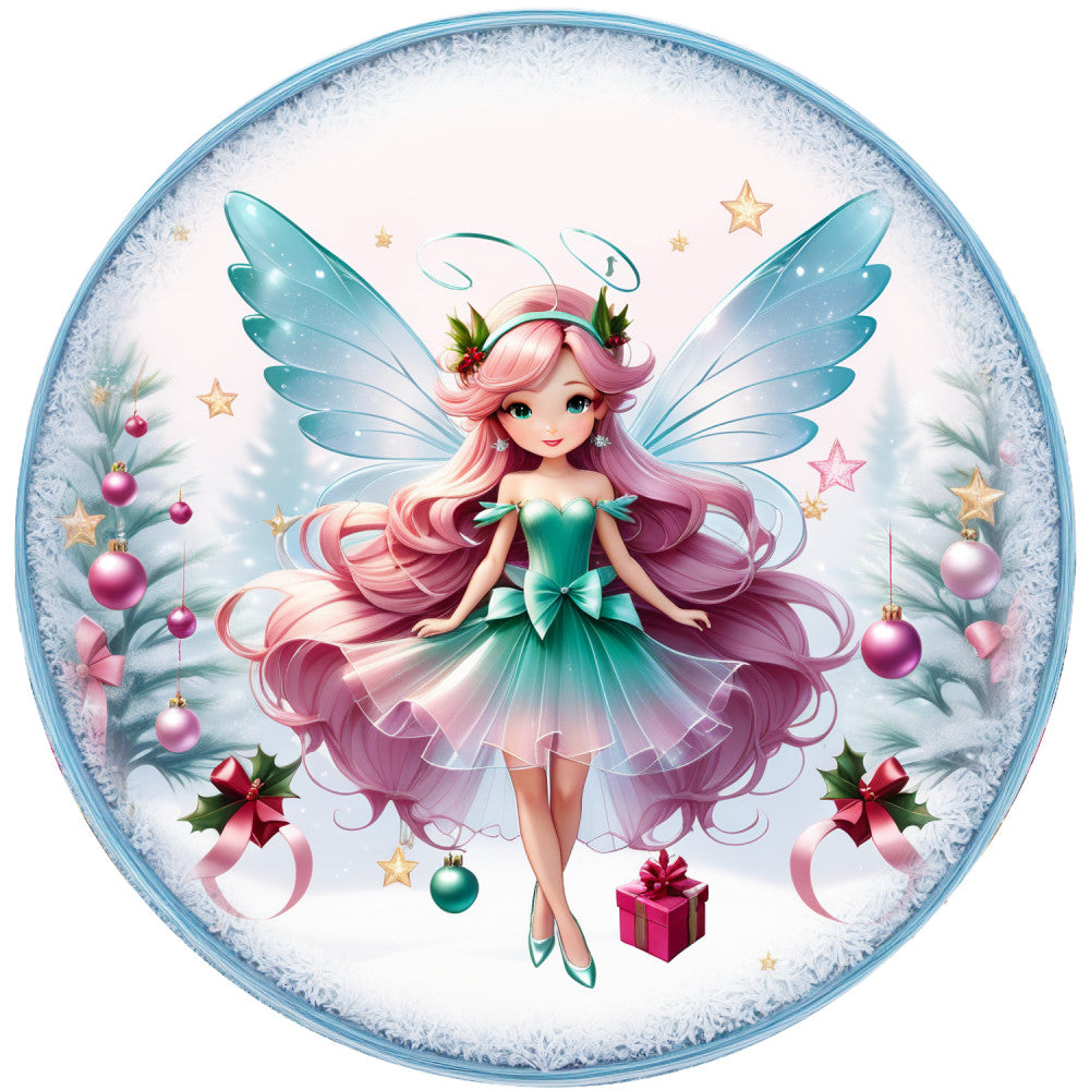 Winter Fairy Ornament Fabric Panel 32