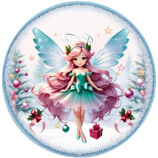 Winter Fairy Ornament Fabric Panel 32