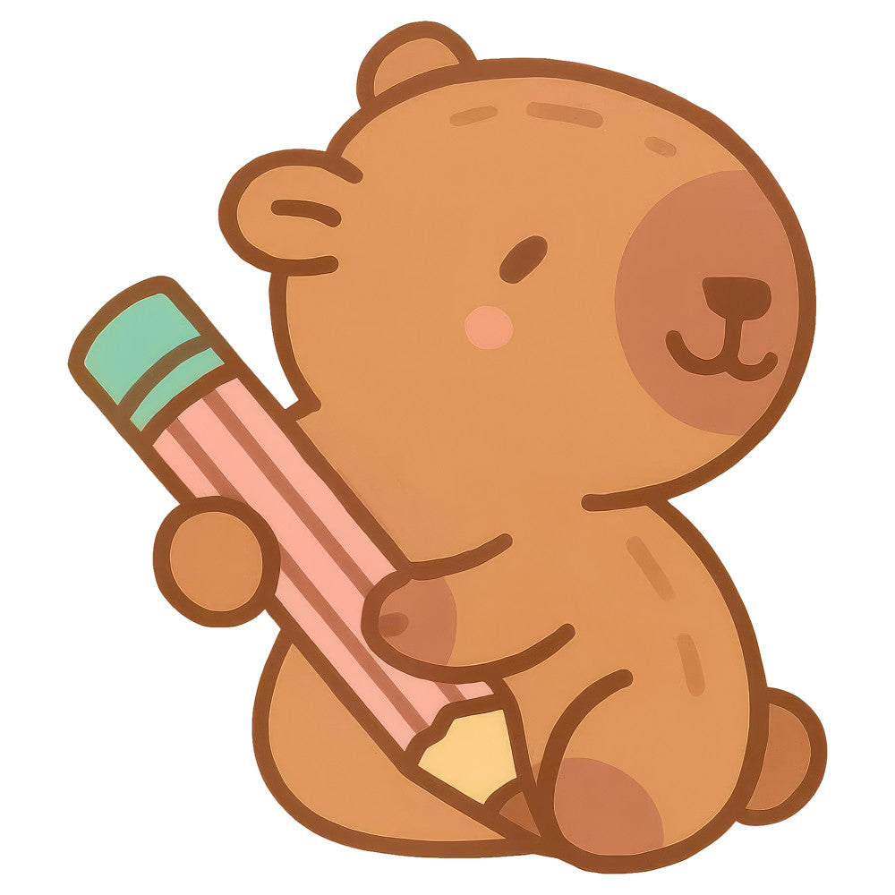 Cartoon Capybara Fabric Panel 14