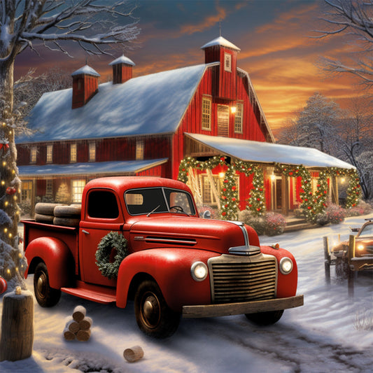 A Country Christmas Fabric Panel 63