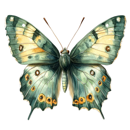 Ephemera Butterflies Fabric Panel 9