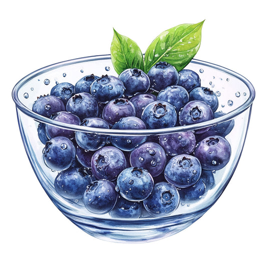 Blueberry Gardens Fabric Panel 32