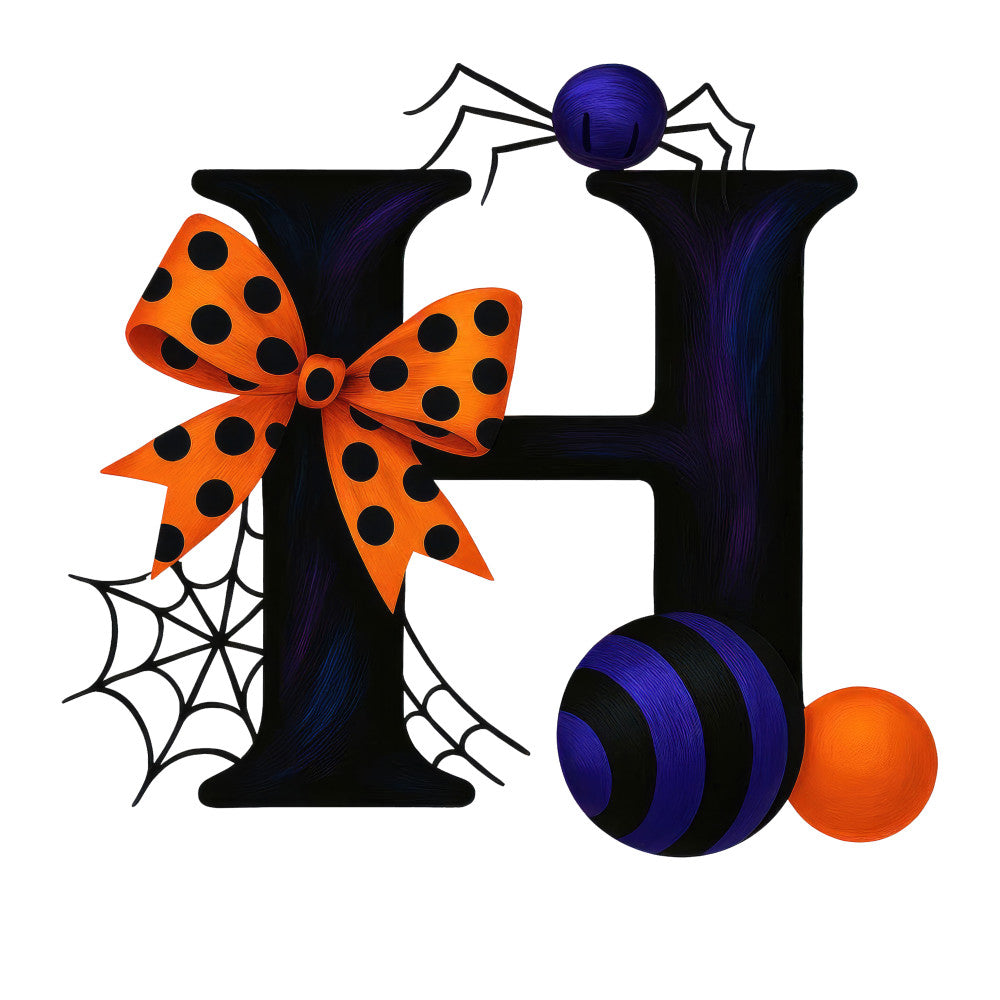 Halloween Alphabet Fabric Panel 1