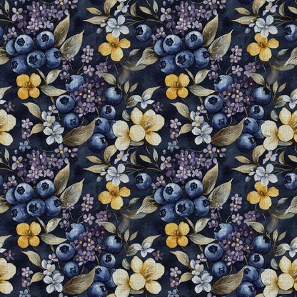 Midnight Orchard Pattern 5 Minky Fabric