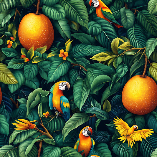 Mango In The Wild Pattern 5 Quilting Cotton Fabric