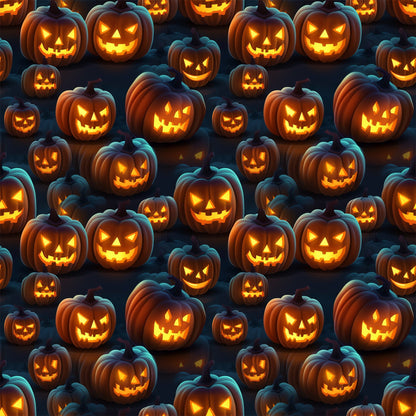 Scary Halloween Pattern 7 Quilting Cotton Fabric
