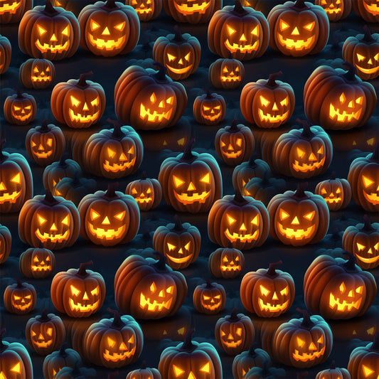 Scary Halloween Pattern 7 Quilting Cotton Fabric