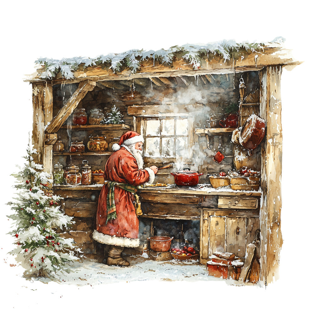 Santas Day Off Fabric Panel 11