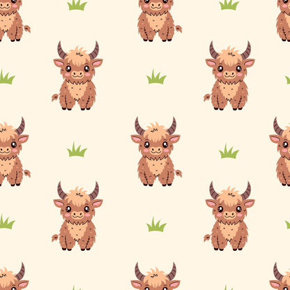 Moo Meadow Pattern 1 Minky Fabric
