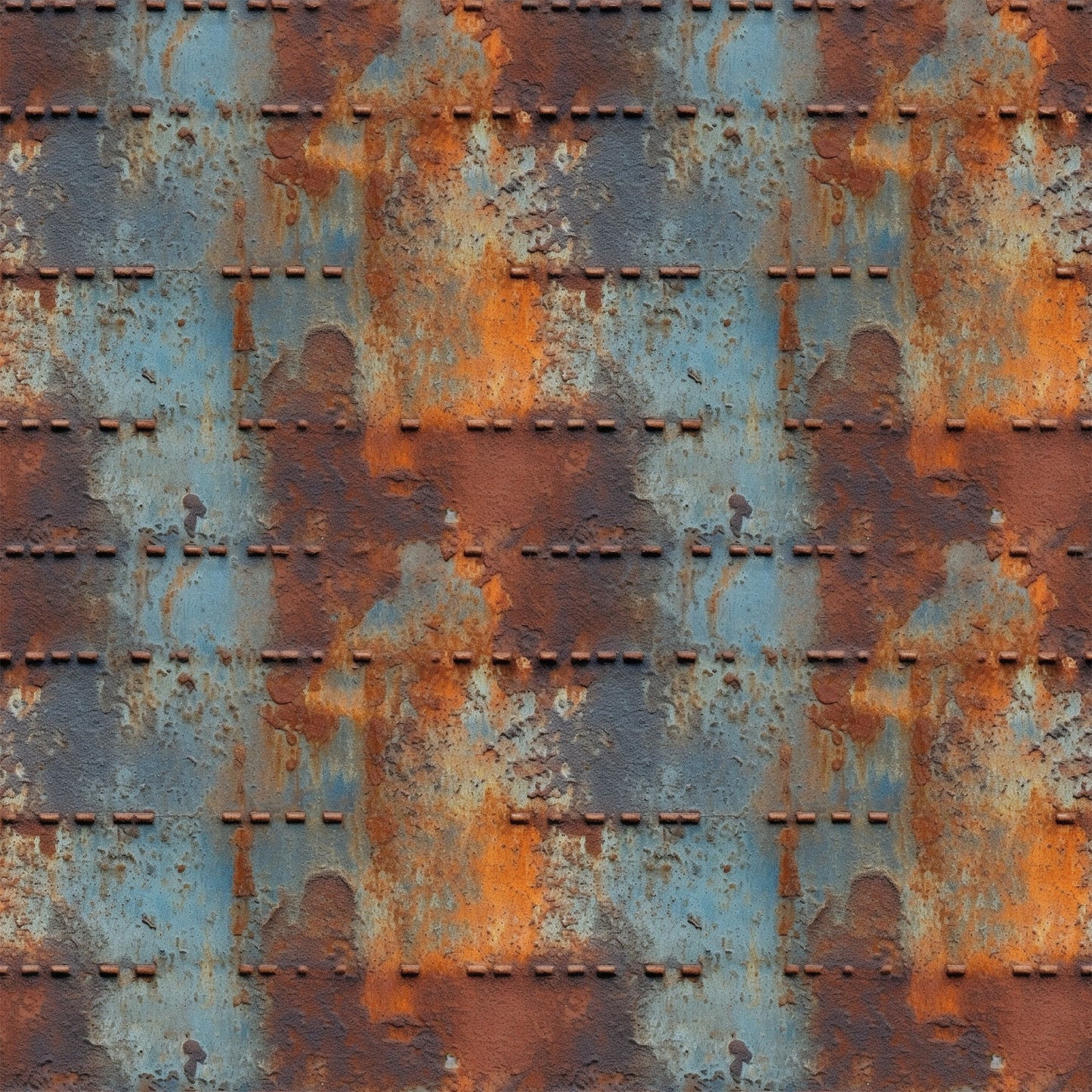 Rusted Iron Metal Textures Pattern 5 Quilting Cotton Fabric