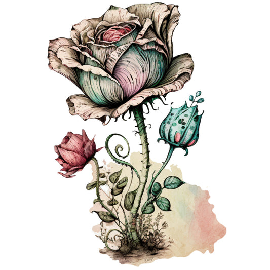 Classic Alice in Wonderland Fabric Panel 36