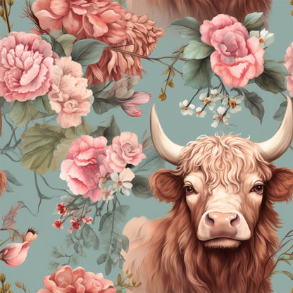 Peony Pasture Pattern 1 Minky Fabric