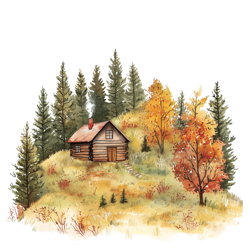 Autumn Landscape Fabric Panel 3