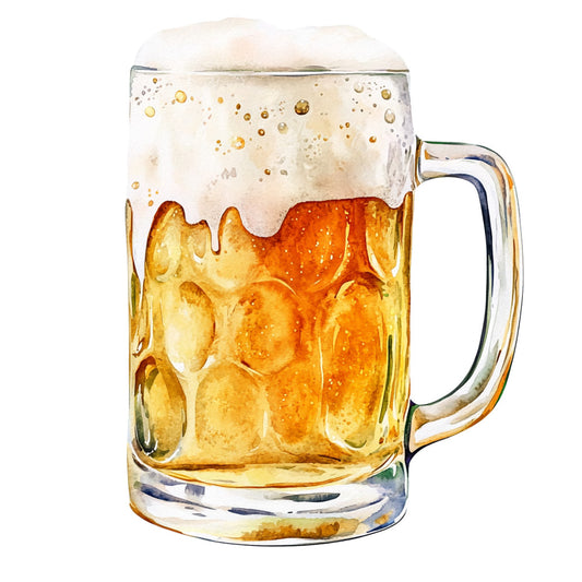 Watercolor Oktoberfest Fabric Panel 14