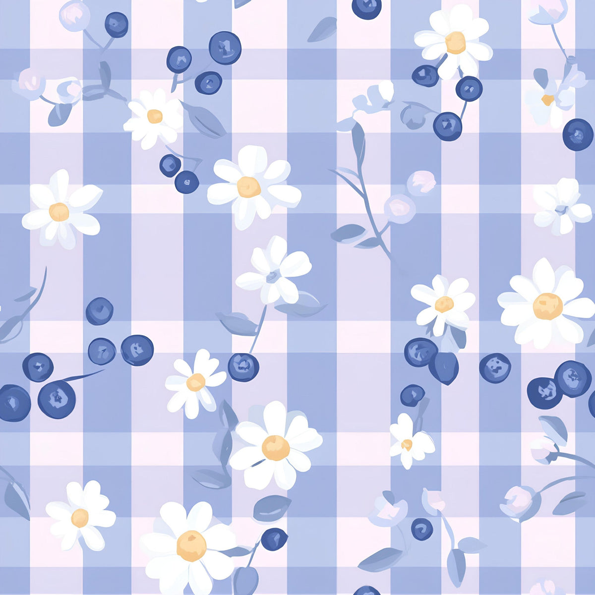 Strawberry Daisy Picnic Pattern 13 Minky Fabric