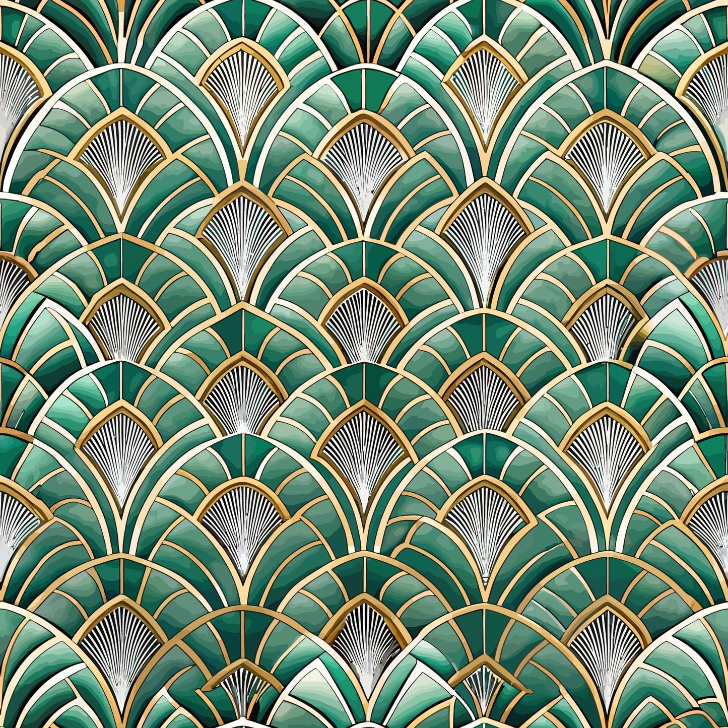 Art Deco Pattern 48 Quilting Cotton Fabric