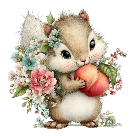 cute kitten, fluffy cat, white cat, pastel colors, soft colors, cream white, dusty rose, coral pink, pale blue, sage green, blush pink, floral design, flowers, botanical, spring flowers, vintage style, whimsical, sweet, adorable animals, garden theme, nature theme, baby nursery, children's theme, storybook illustration, delicate florals, daisies, peonies, tulips, spring theme, soft aesthetic