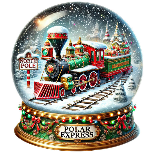 Christmas Snow Globes Fabric Panel 30