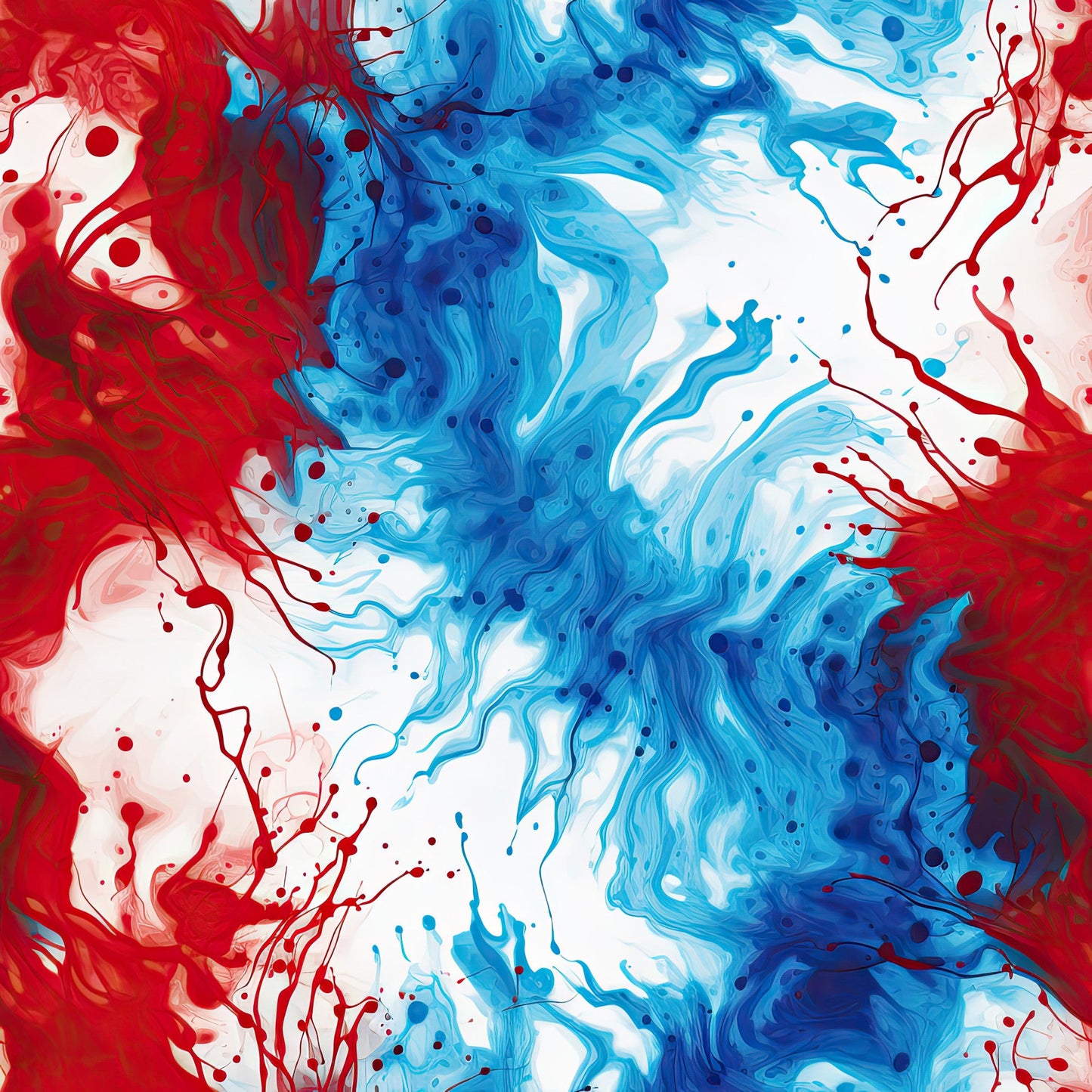 Patriotic Tie-Dye Pattern 5 Quilting Cotton Fabric