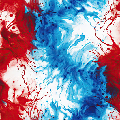 Patriotic Tie-Dye Pattern 5 Quilting Cotton Fabric