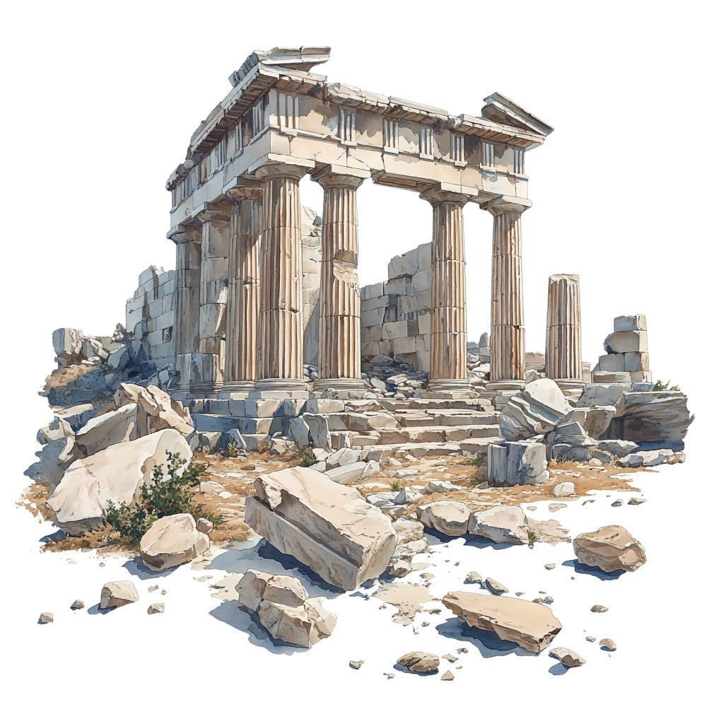 Ancient Greece Fabric Panel 36