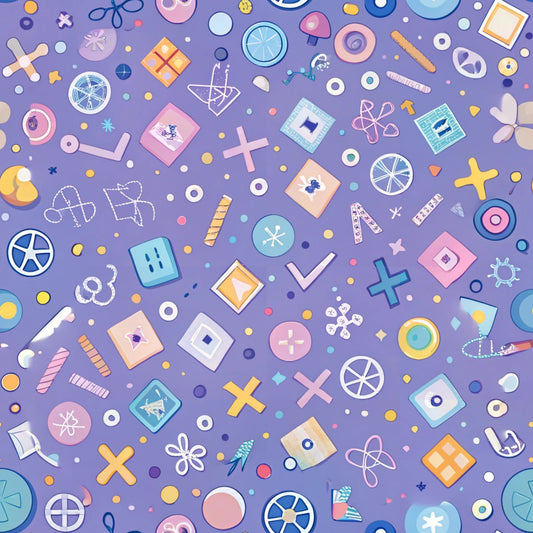 Back to School Pattern 29 Quilting Cotton Fabric