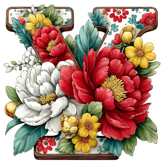 Wedding Alphabet Fabric Panel 16