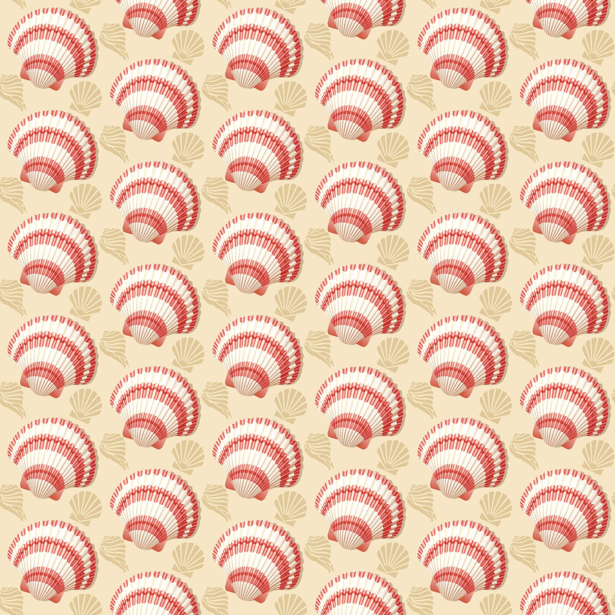 Tropical Shoreline Pattern 2 Minky Fabric
