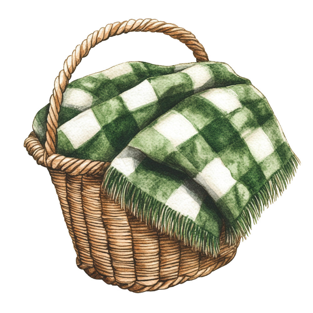 Green Christmas Fabric Panel 4