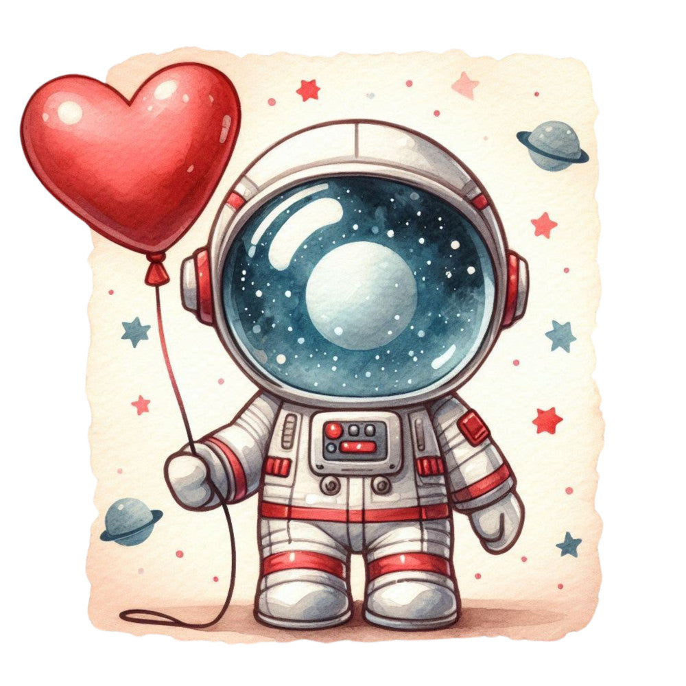 Cute Little Astronaut Fabric Panel 3