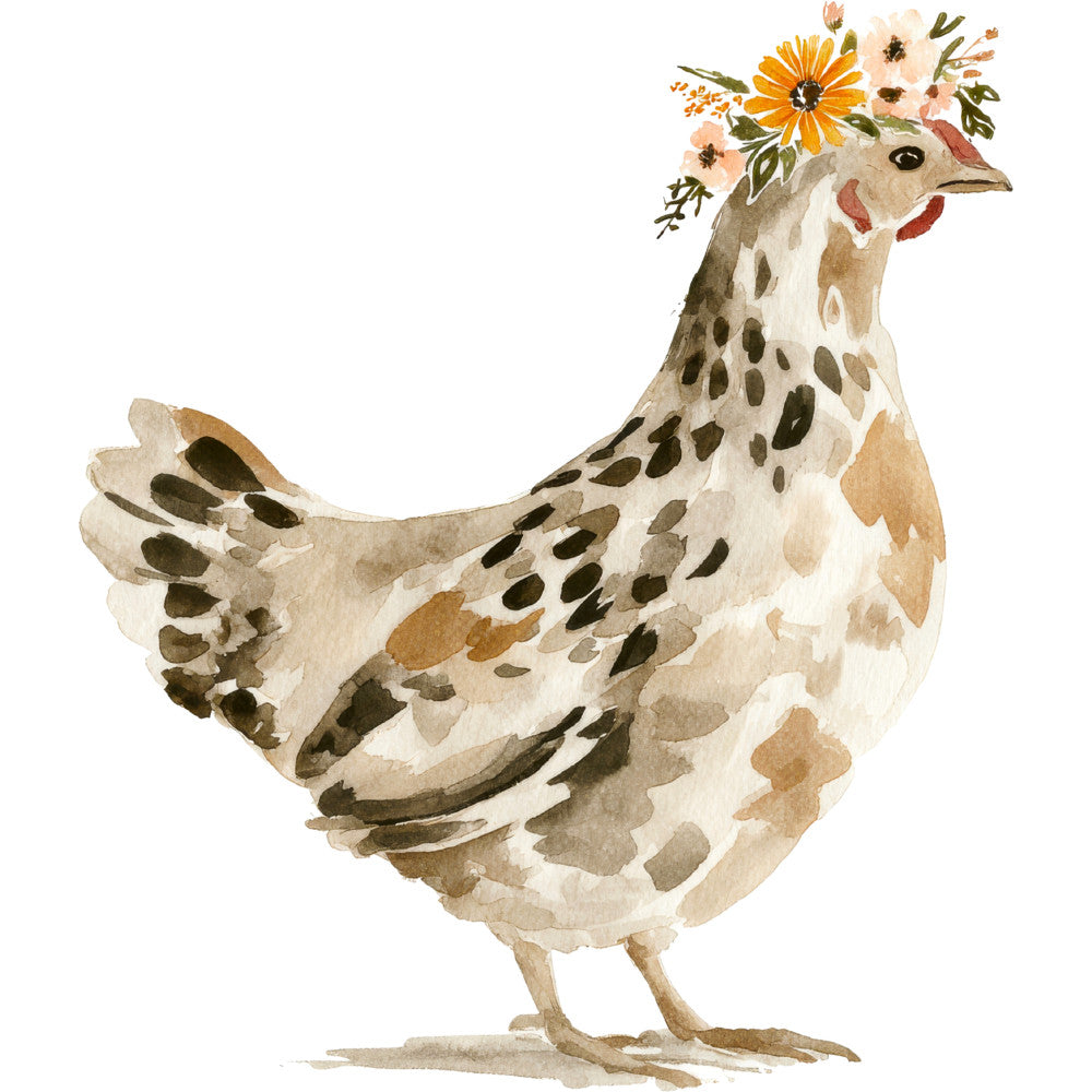 Rustic Barnyard Birds Fabric Panel 40