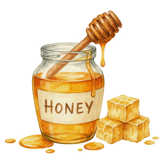 honey gold, golden yellow, amber, warm yellow, honeycomb, honey jar, beeswax, natural tones, food theme, kitchen, farmhouse, rustic, cottage, vintage, whimsical, sweet treats, nature-inspired, apiary, honey dipper, homemade, country, warm colors, ochre, butter yellow, beige, cream, food illustration, culinary, pantry, harvests