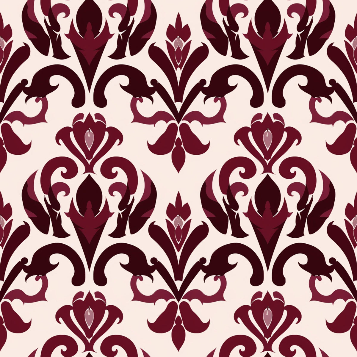 Merlot Mosaic Pattern 16 Minky Fabric