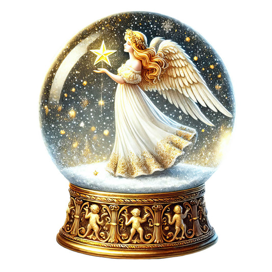 Christmas Snow Globes Fabric Panel 52