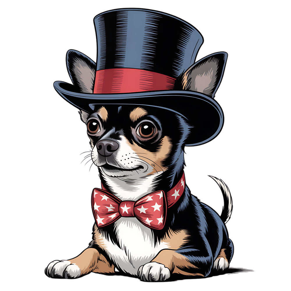 4th of July Dog Fabric Panel 15