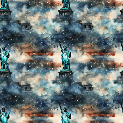 Liberty Skies Pattern 6 Minky Fabric