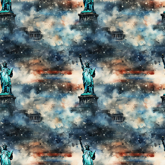 Liberty Skies Pattern 6 Minky Fabric