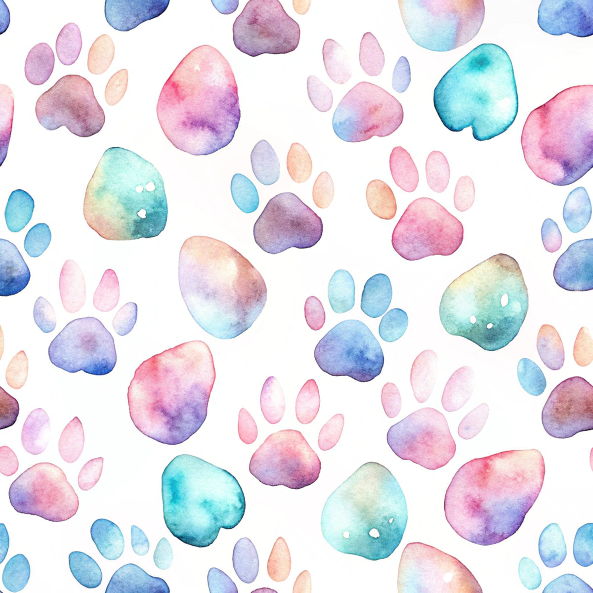 Puppy Prints Pattern 18 Minky Fabric
