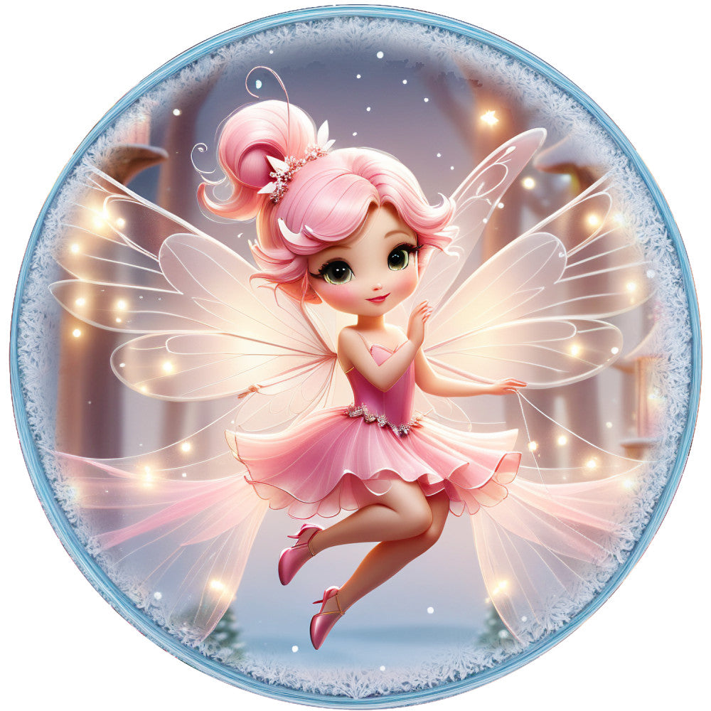 Winter Fairy Ornament Fabric Panel 34