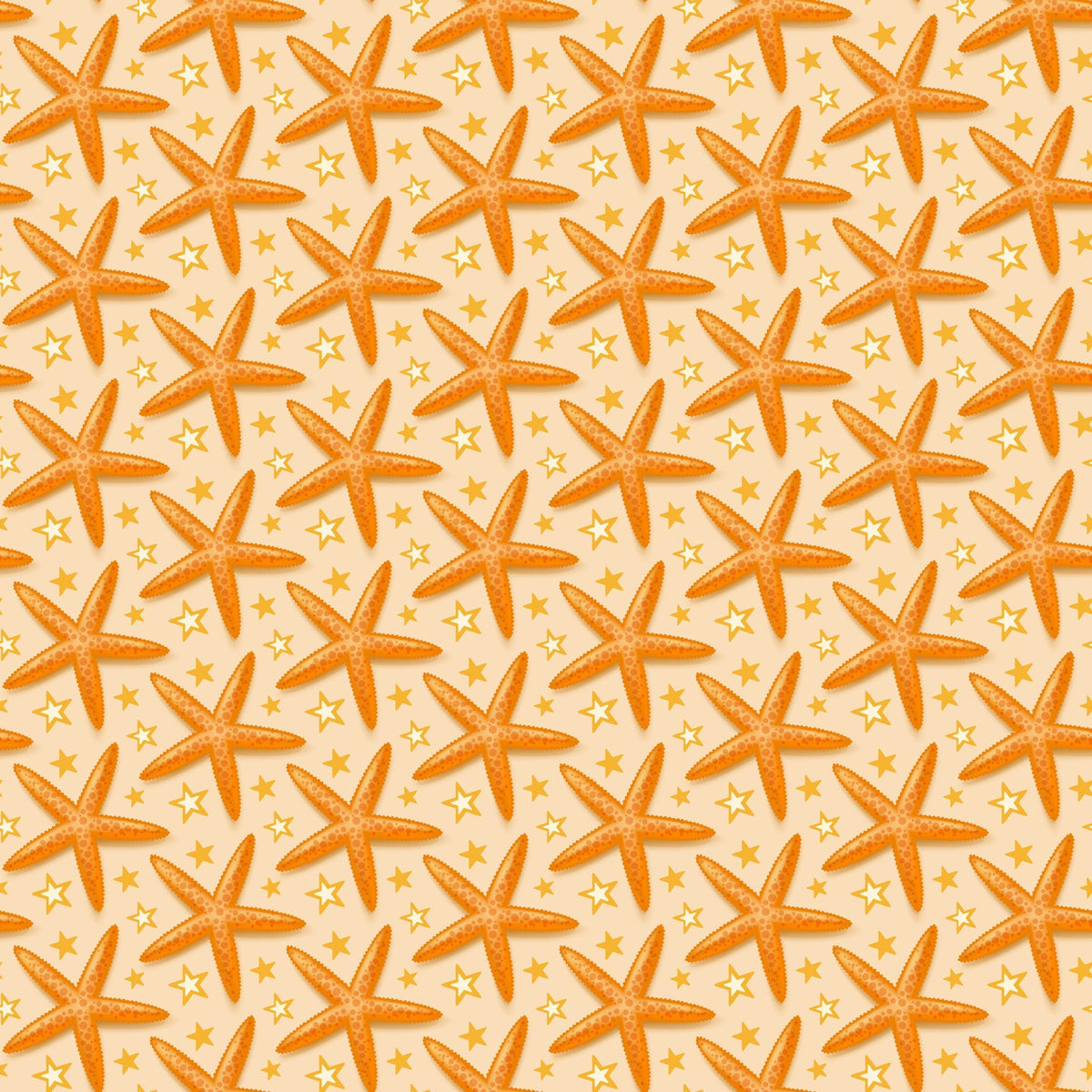 Tropical Shoreline Pattern 6 Minky Fabric