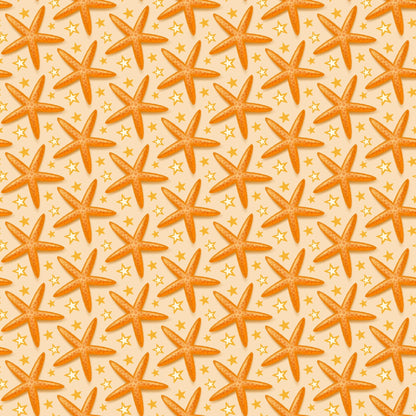 Tropical Shoreline Pattern 6 Minky Fabric