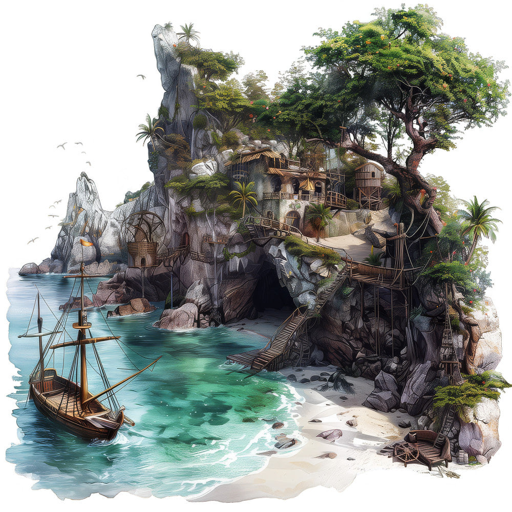 Pirate Jolly Fabric Panel 19