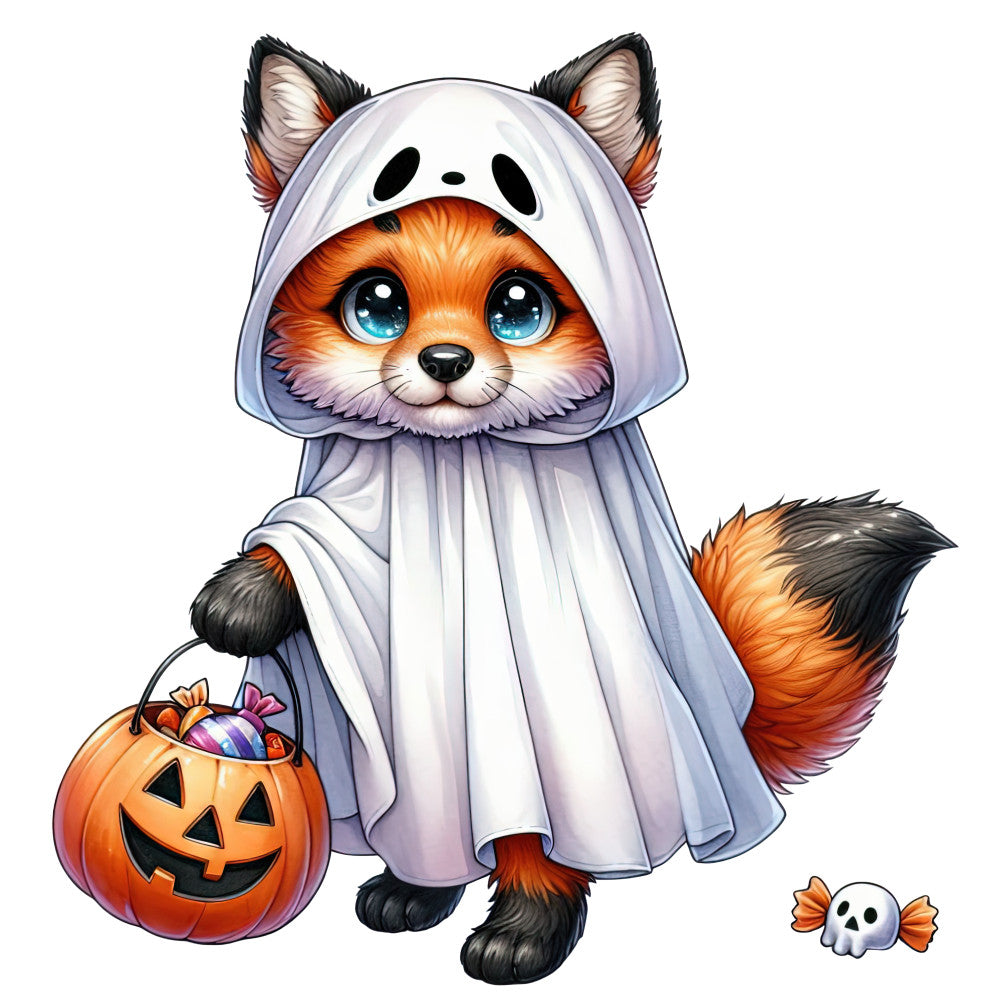 Halloween Wonder Animals Fabric Panel 21